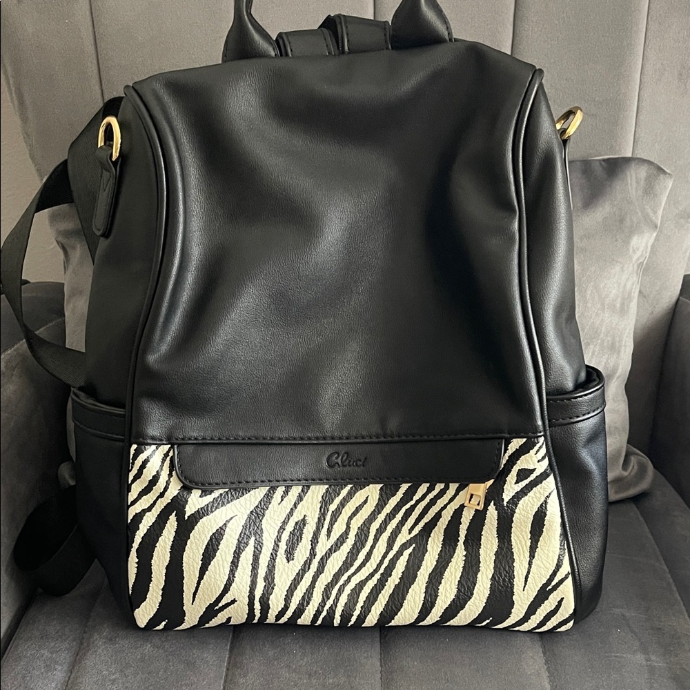 Chic Black and White Zebra Print Women's Backpack
